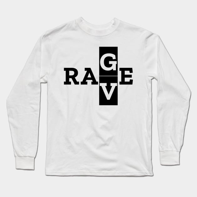 Rave / Rage Long Sleeve T-Shirt by SNZLER